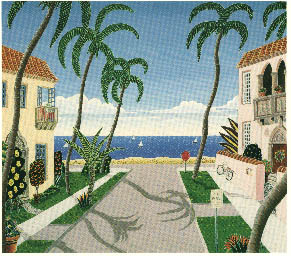 Thomas McKnight Limited Edition Serigraph on Paper:"North Ocean Blvd."