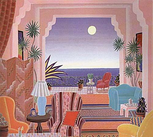 Thomas McKnight Limited Edition Serigraph on Paper:"Porto Ercole"