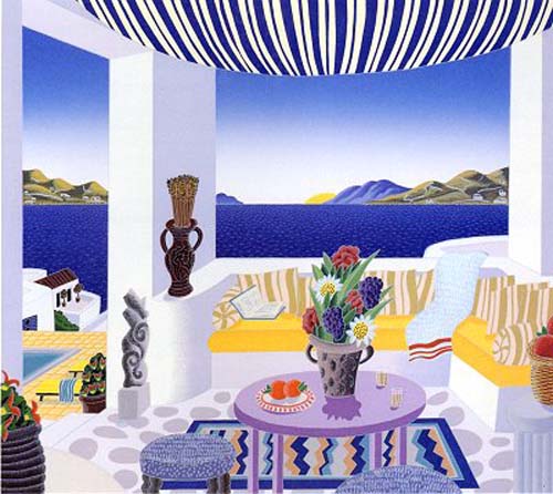 Thomas McKnight Limited Edition Serigraph on Paper:"Serifos"