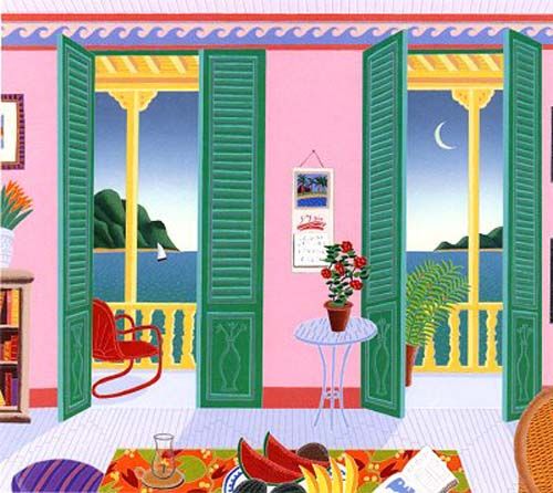 Thomas McKnight Limited Edition Serigraph on Paper:"St Lucia"