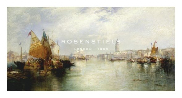 Thomas Moran Hand Numbered Limited Edition Print on Paper :"The Grand Canal"