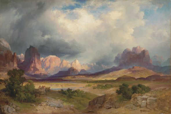 Thomas Moran Limited Edition Museum Quality Gicl&eacute;e: "Thomas Moran Rio Virgin"