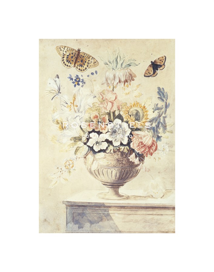 Thomas Robins Hand Numbered Limited Edition Print on Paper :"Floral Urn"