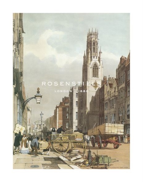 Thomas Shotter Boys Hand Numbered Limited Edition Print on Paper :"St Dunstan's, Fleet Street"