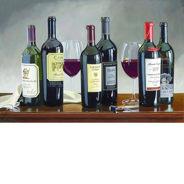 Thomas Stiltz Limited Edition Giclee on Canvas:"Exqusite Cabernets"