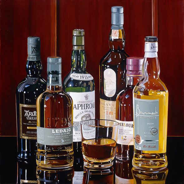 Thomas Stiltz Limited Edition Giclee on Canvas:"Scotch Neat"