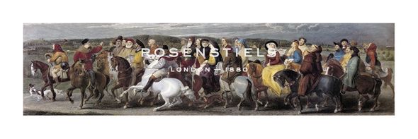 Thomas Stothard Hand Numbered Limited Edition Print on Paper :"Pilgrimage to Canterbury"