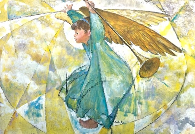 Thornton Utz Signed by the Artist Limited Edition Paper Lithograph:"Angelica"