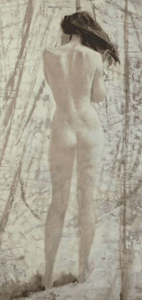 Thornton Utz Signed by the Artist Limited Edition Paper Lithograph:"The Greenhouse Nude"