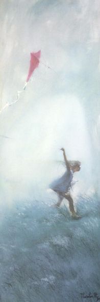 Thornton Utz Signed by the Artist Limited Edition Paper Lithograph:"The Soft Wind"