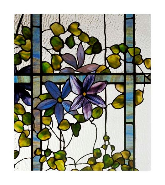 Tiffany Studios Fine Art Open Edition Gicl&eacute;e:"Detail of a Clematis"