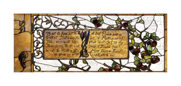 Tiffany Studios Fine Art Open Edition Gicl&eacute;e:"Enameled Favrile Glass Window"
