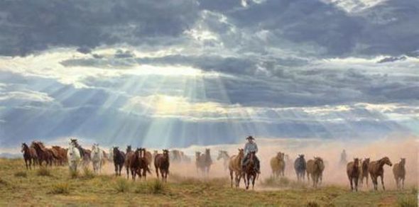 Tim Cox Artist Hand-Signed Ltd Edition Print:"God's Gift To Man"