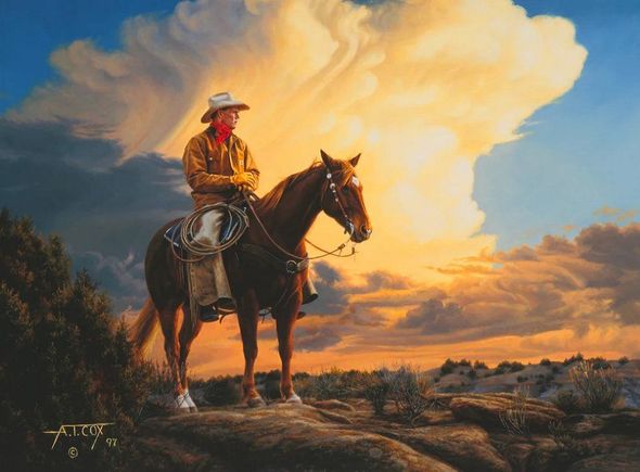 Tim Cox Artist Signed and Numbered Limited Edition Print:"Stood There Amazed"