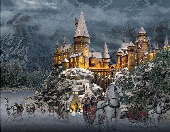 Harry Potter™ Limited Edition Fine Art Giclee:"Hogwarts™ Castle in Winter"