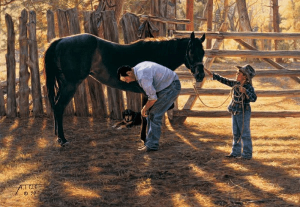 Tim Cox Supersize Limited Edition Canvas:"A Helping Hand"