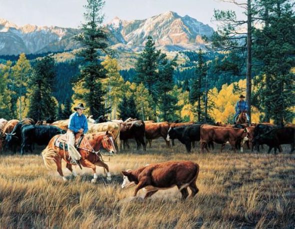 Tim Cox Artist Proof Limited Edition Print:"Tall Timber Tango"