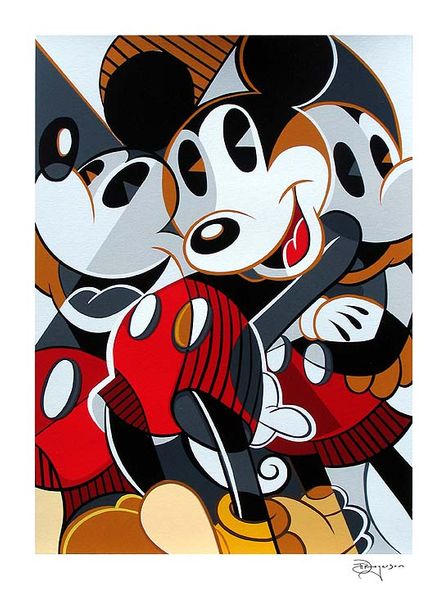 Tim Rogerson Handsigned and Numbered Limited Edition Serigraph on Paper:"Mousing Around 2"