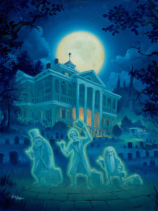 Rob Kaz Artist Signed Ltd Ed Gallery Wrap Canvas:"Beware of Hitchhiking Ghosts"