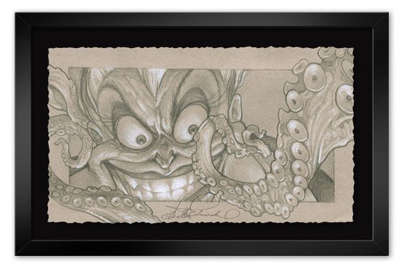 Heather Edwards Artist Signed Ltd Ed Hand-Deckled Graphite Framed Print:"Life's Full of Tough Choices"