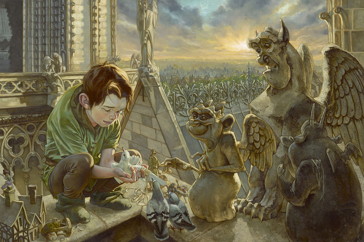 Heather Edwards Ltd Ed Canvas Giclee:"God Help the Outcasts -The Hunchback of Notre Dame"