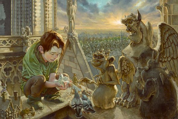 Heather Edwards Ltd Ed Canvas Giclee:"God Help the Outcasts -The Hunchback of Notre Dame"