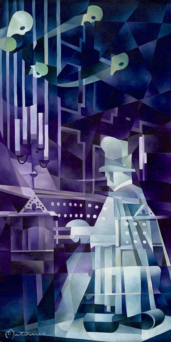 Tom Matousek Artist Signed Ltd Ed Gallery Wrap Canvas:"The Organist"