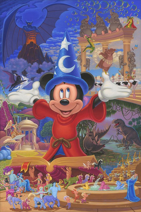 Manuel Hernandez Embellished Limited Edition Canvas Giclee:"Story of Music"