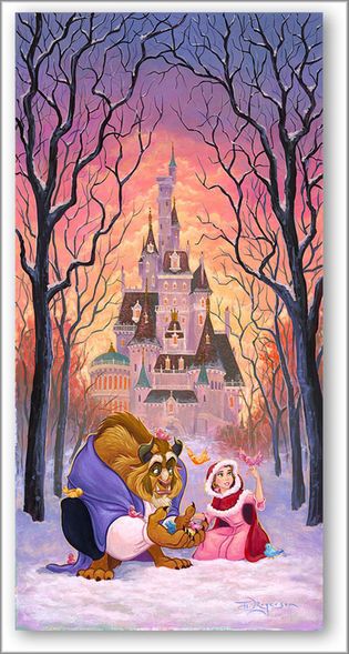 Tim Rogerson Signed and Numbered Limited Edition Hand-Embellished Gicl&eacute;e on Canvas:"There's Something Sweet"