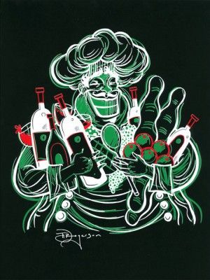Tim Rogerson Signed and Numbered Serigraph on Paper: "It's a Feast"