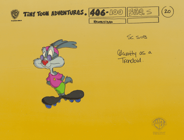 Tiny Toons Color Call Out Cel: "Calamity"