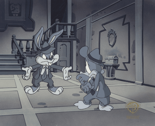 Tiny Toons Original Production Cel: "Buster and Plucky"