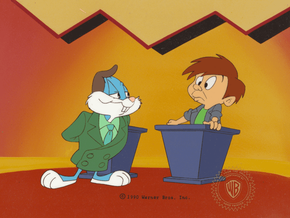 Tiny Toons Original Production Cel: "Buster Bunny and Montana Max"