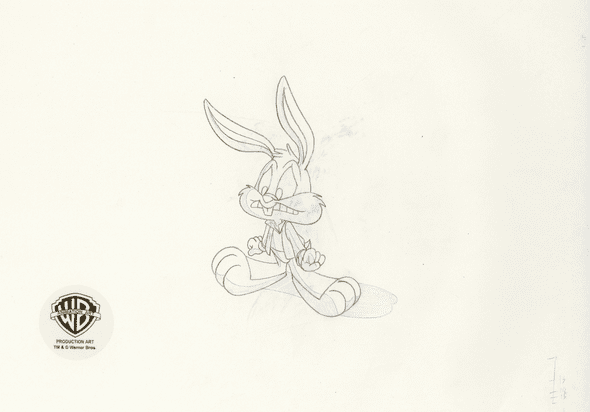 Tiny Toons Original Production Drawing: "Buster Bunny"
