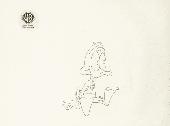 Tiny Toons Original Production Drawing: "Plucky Duck"