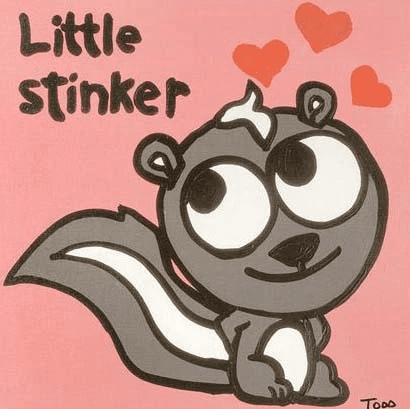 Todd Goldman Limited Edition Giclée on Canvas: "Little Stinker"