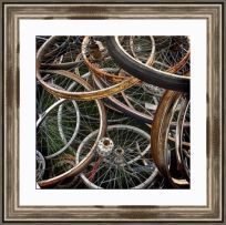 Todd Van Fleet 18 x 18 Canvas Giclee Art:"Wheels"