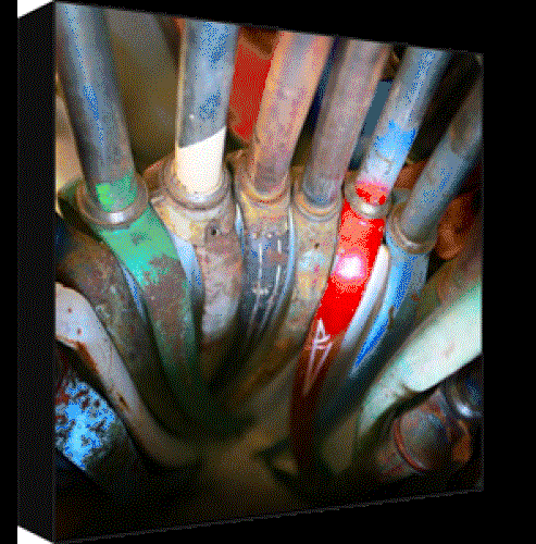 Todd Van Fleet 20 x 20 Canvas Giclee Art:"Forks"
