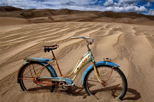 Todd Van Fleet 24 x 36 Canvas Giclee Art:"Dune Cruiser"