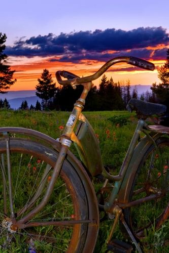 Todd Van Fleet 36 x 24 Canvas Giclee Art:"Valley Sunset"