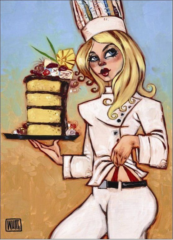Todd White Limited Edition Giclee Canvas:"Have Your Cake and Eat It Too "
