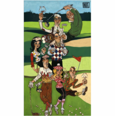 Todd White Signed and Numbered Limited Edition Canvas:"Golf Balls"