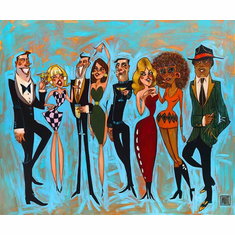 Todd White Signed Hand Embellished Limited Edition Canvas Giclee:"The Outsiders"