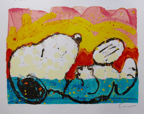 Tom Everhart Hand Signed Limited Edition Lithograph:"Bora Bora Boogie Down Snoopy- ALL" Tom Everhart Hand Signed Limited Edition Lithograph:"Bora Bora Boogie Down Snoopy- ALL"