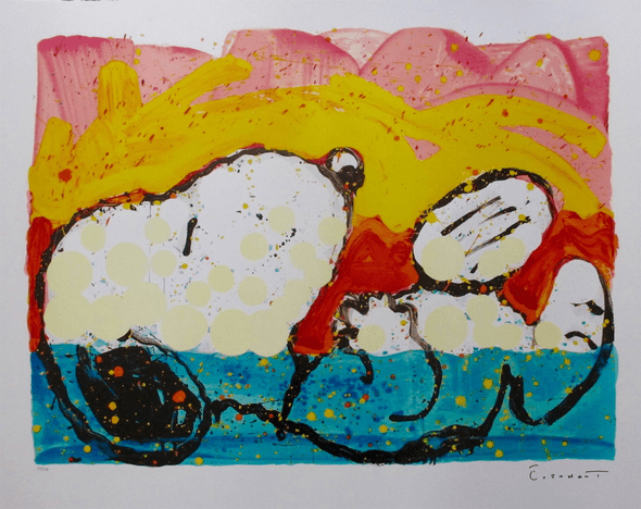 Tom Everhart Hand Signed Limited Edition Lithograph:"Bora Bora Boogie Down Snoopy- ALL"