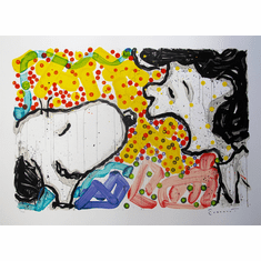 Tom Everhart Hand Signed Limited Edition Lithograph:"Drama Queen Snoopy Lucy Peanuts"