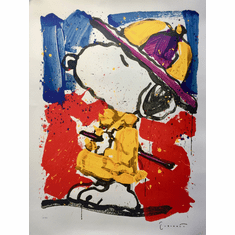 Tom Everhart Hand Signed Limited Edition Lithograph:"Prada Puss Snoopy Peanuts"