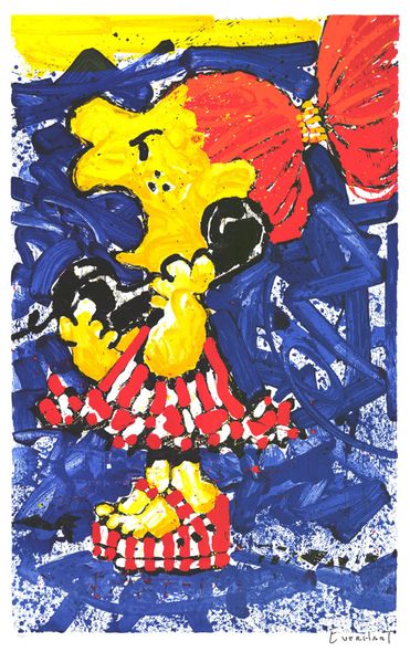 Tom Everhart Limited Edition Lithograph: " 1-800 My Hair is Pulled Too Tight "