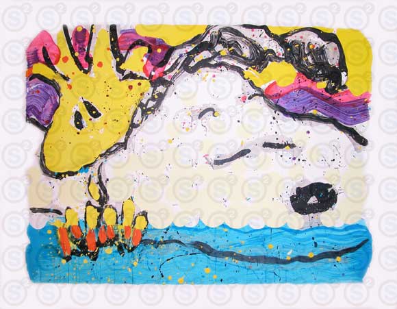 Tom Everhart Limited Edition Lithograph: " Bora Bora Boogie Bored "