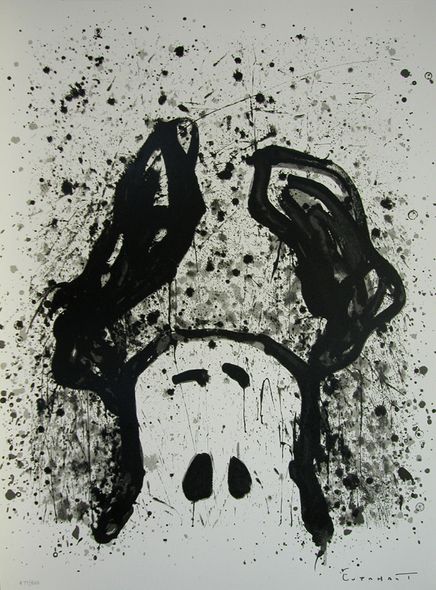 Tom Everhart Limited Edition Lithograph: " Watch Dog Series: 12 O'Clock "
